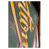 Large Vintage - Station - Print Shop Sign - Diamond-Shaped Metal Advertising w/ Raised Letterin - ph
