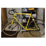 Vintage Schwinn Le Tour Road Racing Bicycle - Bright Yellow Frame, Drop Handlebars