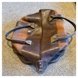 Murphy Woods Handmade Leather & Harris Tweed Plaid Travel Duffel Bag - Never Used (2 of 3)