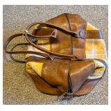 Murphy Woods Handmade Leather & Harris Tweed Travel Duffel Bag - Never Used (3 of 3)