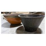 Pair of Decorative Bowls - Haitian Hand-Pierced Metal & Philippine Glazed Ceramic