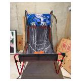 Sportcraft Dual-Hoop Indoor Basketball Arcade Game with Electronic Scoreboard & Basketballs