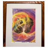Robert J. DiVita Signed Synchronism Limited Edition 1/20 Digital Art Print - Framed