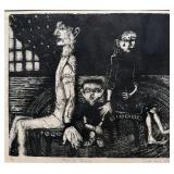 Cindi Ford Signed 1990 Making Peace Black & White Art Print - Numbered 9/P
