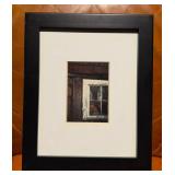 Framed Rustic Farmhouse Window Photograph - Architectural Fine Art, Black Frame