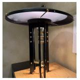 George Kovacs Modernist Table Lamp - Black & Brass-Tone Architectural Design