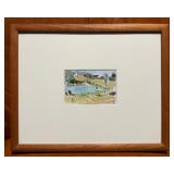 Framed Landscape Artwork Signed J. Karsina - Attributed to Grand Rapids Artist James Karsina