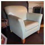 Cabot Wrenn Contemporary Cream Leather Lounge Armchair - Terrific Condition