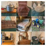 Grafton, WV: John Deere Tractor, 1983 Ford Bronco, Farm Equipment & Tools