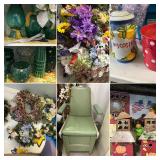 Elkins, WV: Elaine Douglas Estate #3: Decor, Furniture, Holiday Items, Records & Storage Contents