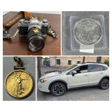 Subaru Crosstrek, Silver Coins, Gold Jewelry 