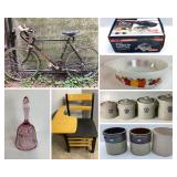 Glassware, Collectibles, Tools 