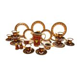Rosenthal Versace Medusa Red 37pc Dinnerware Set www.SouthJerseyAuction.com