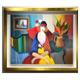 Itzchak Tarkay -Magnifique Portrait (1)