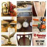 Dunbar, PA: Bitner Store Downsizing 4: Live Edge Slabs, Signs, Coins, Pocket Watches, Tools & Coll
