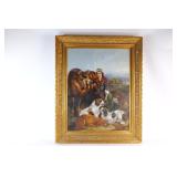 Oversized Oil on Canvas by Robert Cleminson (1844-1903