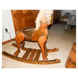 wood rocking horse