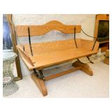 oak buggy seat