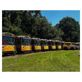 Lot of Junk/Scrap School Buses