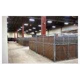 Complete Horse Stall System Inventory - 1,542 Pieces Including Gates, Panels & Backers