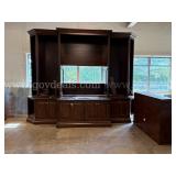 Executive TV Bookcase Wall Cabinet 