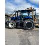 2024 New Holland T6145 Tractor with 25 foot Alamo Boom Mower