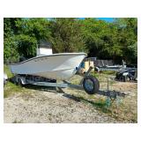 1987 Privateer Boat with 2009 Load Rite Trailer & OutBoard Motor