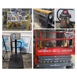 Designer Art Decor Warehouse Shelving and Equipment Bridge Furniture Props Atlanta Final Liqui