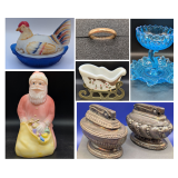 Get Ready for the Holidays Vtg Glass, Fenton, Hens on Nests in Duluth Estate Auction