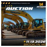SOUTH MISSISSIPPI FALL CONSTRUCTION & TRANSPORTATION PUBLIC AUCTION- FRIDAY, NOV 13TH AT 9 AM CT