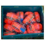 CRATE OF RATCHET STRAPS