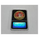 LEBRON JAMES GOLD PLATED COMMEMORATIVE 