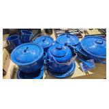 ENAMEL COOKWARE LOT