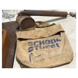 VINTAGE SCHOOL SUPPLY BAG
