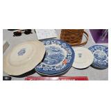 BLUE AND WHITE PLATE LOT