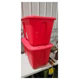 PLASTIC STORAGE TOTES