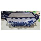 BLUE AND WHITE PLANTER