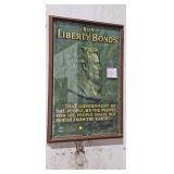FRAMED VINTAGE LIBERTY BOND PICTURE