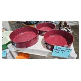 SPRING FORM PANS RED SPECKLED