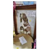 FRAMED DOG PICTURE