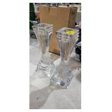 CRYSTAL CANDLESTICK HOLDERS