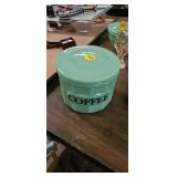 JADEITE COFFEE CANISTER WITH LID