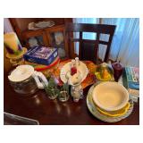 VARIOUS BOWLS, BUTTON HOLER, ETC