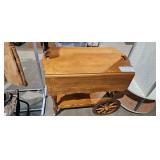 WOODEN TEA CART