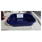 CHANTAL BLUE ENAMEL ROASTING PAN