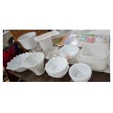 MILK GLASS LOT