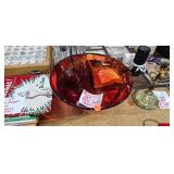 RED GLASS BOWL