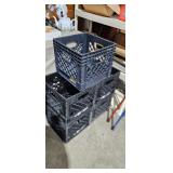 PLASTIC MILK CRATE LOT