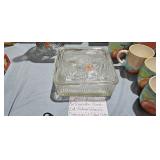 GLASS REFRIGERATOR DISH