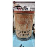 FRITO LAY POTATO CHIP TIN